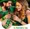 St Patricks Day Apple Watch Bands for Women Men 38mm 40mm 41mm 42mm 44mm 45mm 46mm 49mm, Soft Silicone Holiday Clover Watch Band for Apple Watch Series 10 9 SE 8 7 6 5 4 3 2 1 Ultra 2 1-Classic Checkered Lucky Clover